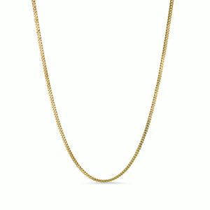 1.3mm Cadena Cubana 18k