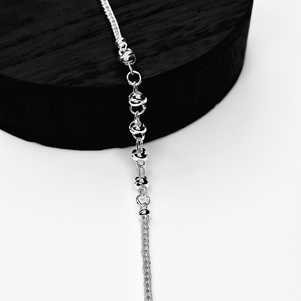 Pulsera Nudo con Espiga Plata 950