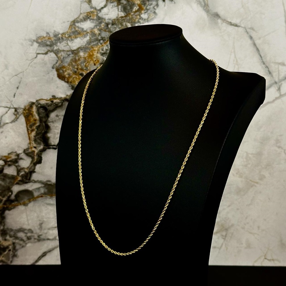 2.4mm Cadena Rope Liviana 18k - Image 3